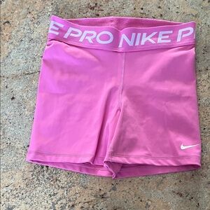 Nike Pro Pink High-Rise Bike Shorts